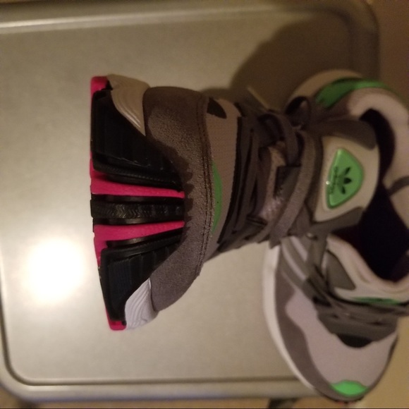 Adidas Originals Yung-96 Grey/Mint Size 6 - Picture 4 of 6